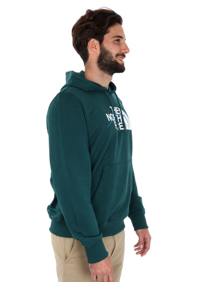 FELPA CON CAPPUCCIO MOUNTAIN LINE THE NORTH FACE UOMO VERDE