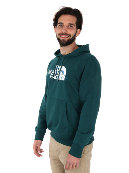 FELPA CON CAPPUCCIO MOUNTAIN LINE THE NORTH FACE UOMO VERDE
