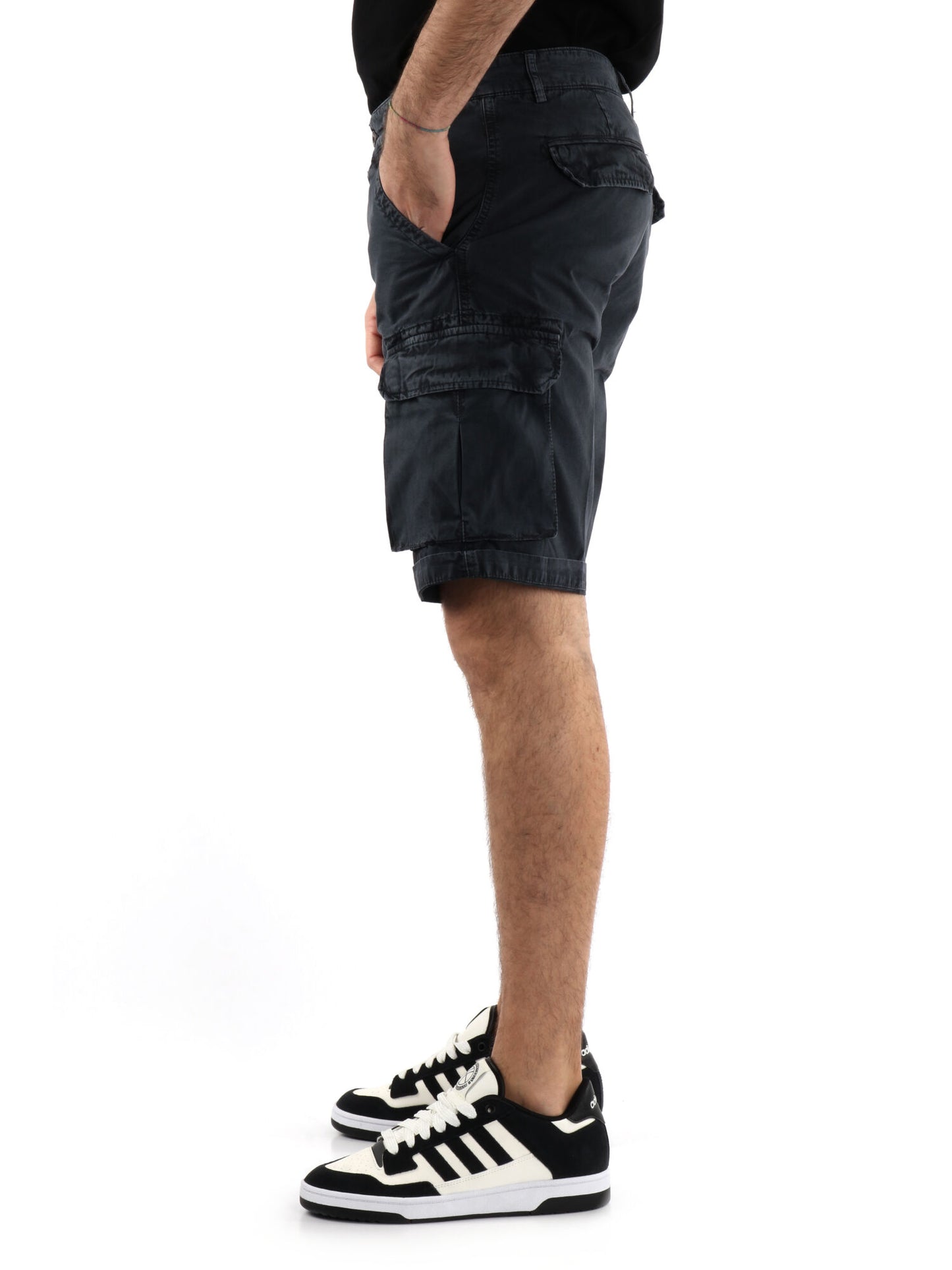 BERMUDA CASUAL 40WEFT DA UOMO NERO