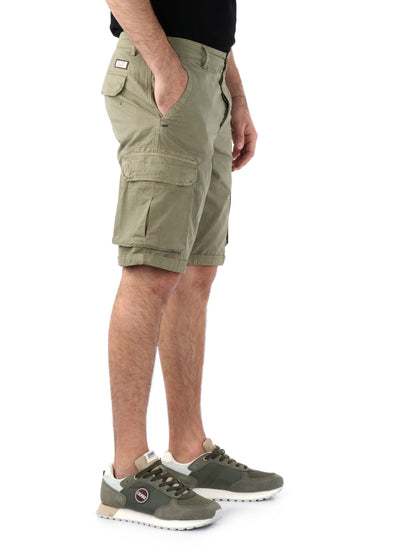 BERMUDA CASUAL 40WEFT DA UOMO VERDE MILITARE