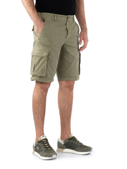BERMUDA CASUAL 40WEFT DA UOMO VERDE MILITARE