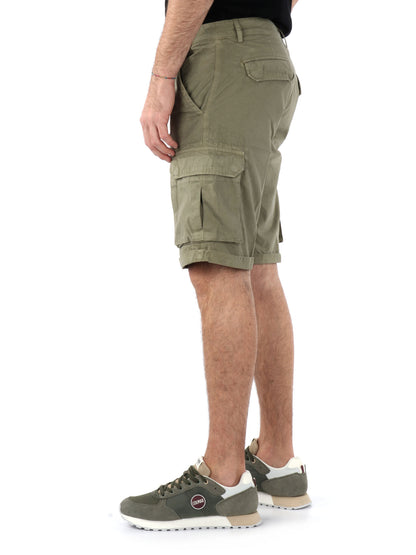 BERMUDA CASUAL 40WEFT DA UOMO VERDE MILITARE