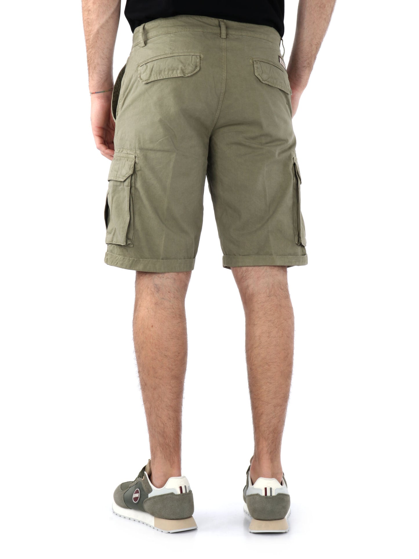 BERMUDA CASUAL 40WEFT DA UOMO VERDE MILITARE