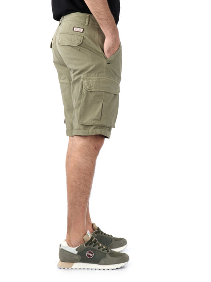 BERMUDA CASUAL 40WEFT DA UOMO VERDE MILITARE