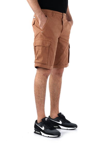 BERMUDA CASUAL 40WEFT DA UOMO TABACCO