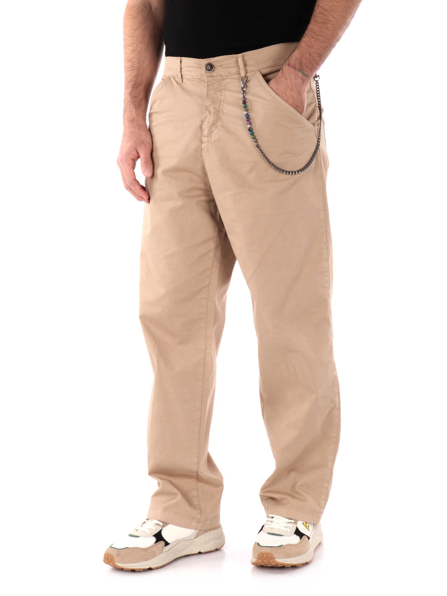 PANTALONE LOOSE FIT FB UOMO BISCOTTO