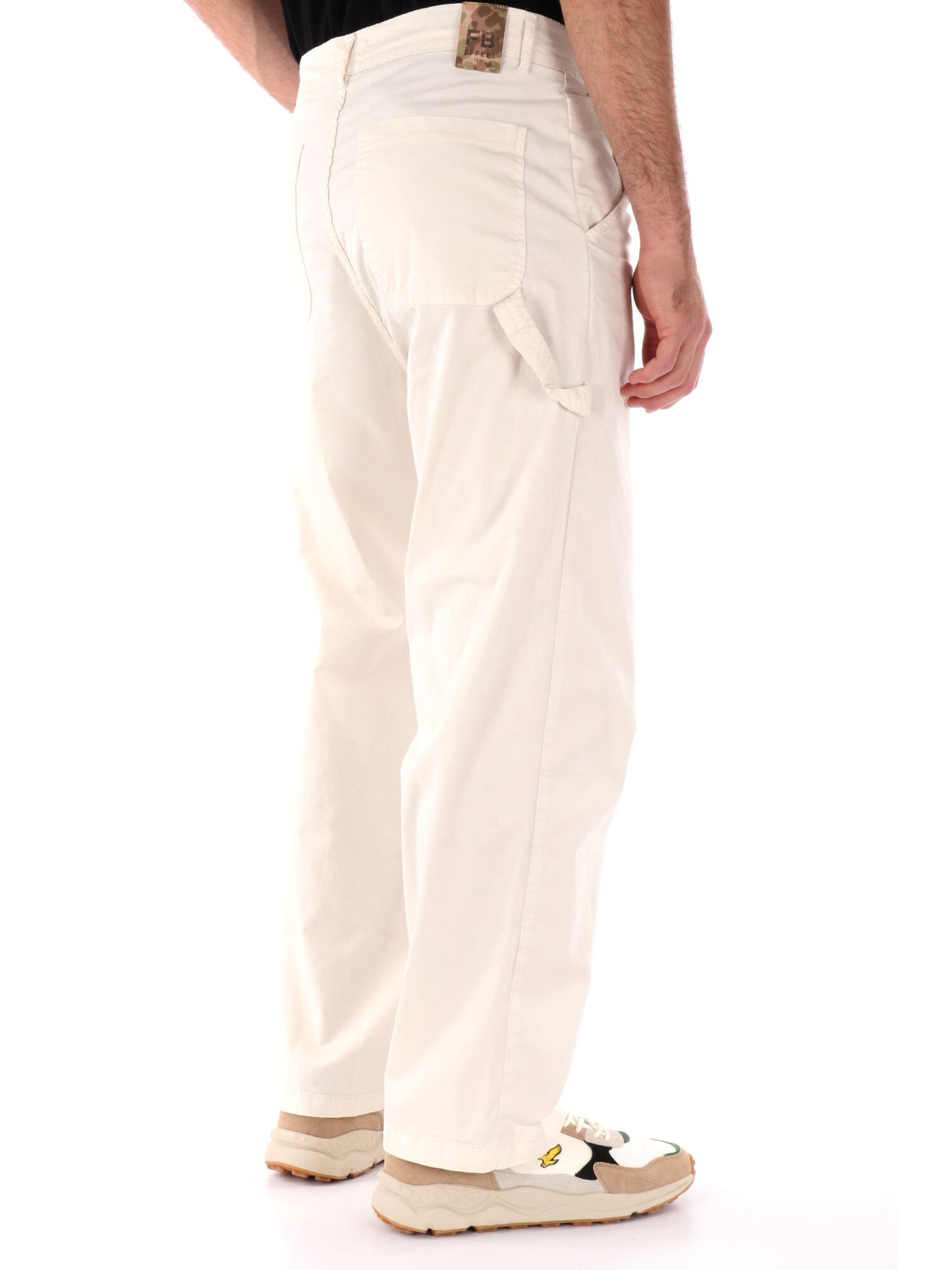 PANTALONE LOOSE FIT FB UOMO PANNA