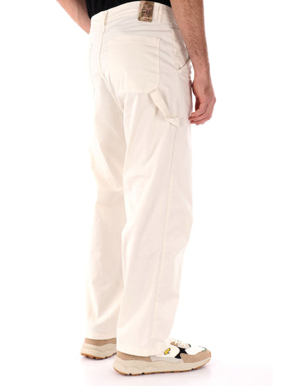 PANTALONE LOOSE FIT FB UOMO PANNA