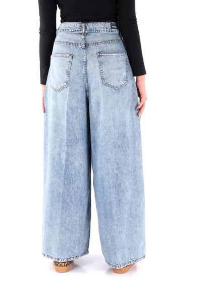 DENIM A PALAZZO YES ZEE DONNA JEANS CHIARO