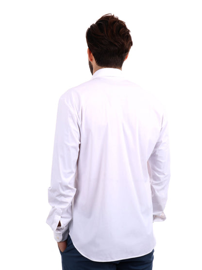 F.b. camicia tecnica da uomo bianco