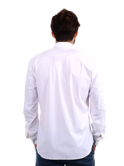 F.b. camicia tecnica da uomo bianco