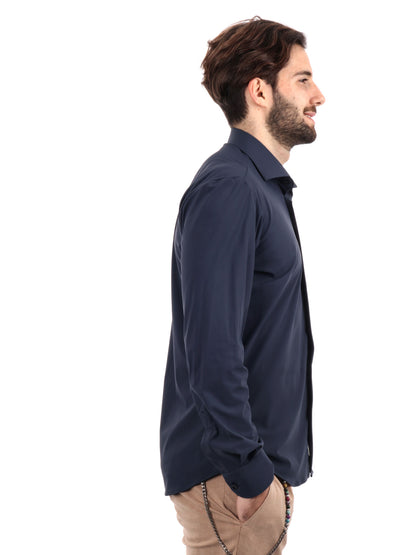 F.b. camicia tecnica da uomo blu