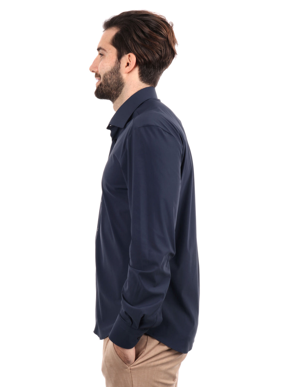 F.b. camicia tecnica da uomo blu