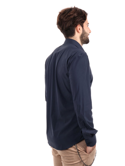 F.b. camicia tecnica da uomo blu
