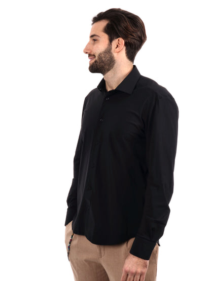 F.b. camicia tecnica da uomo nero