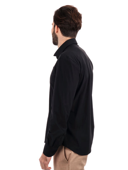 F.b. camicia tecnica da uomo nero