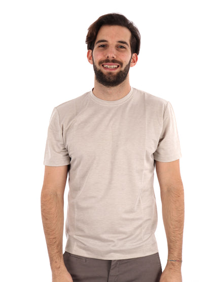 T-SHIRT PIRAMIDE FB UOMO SABBIA