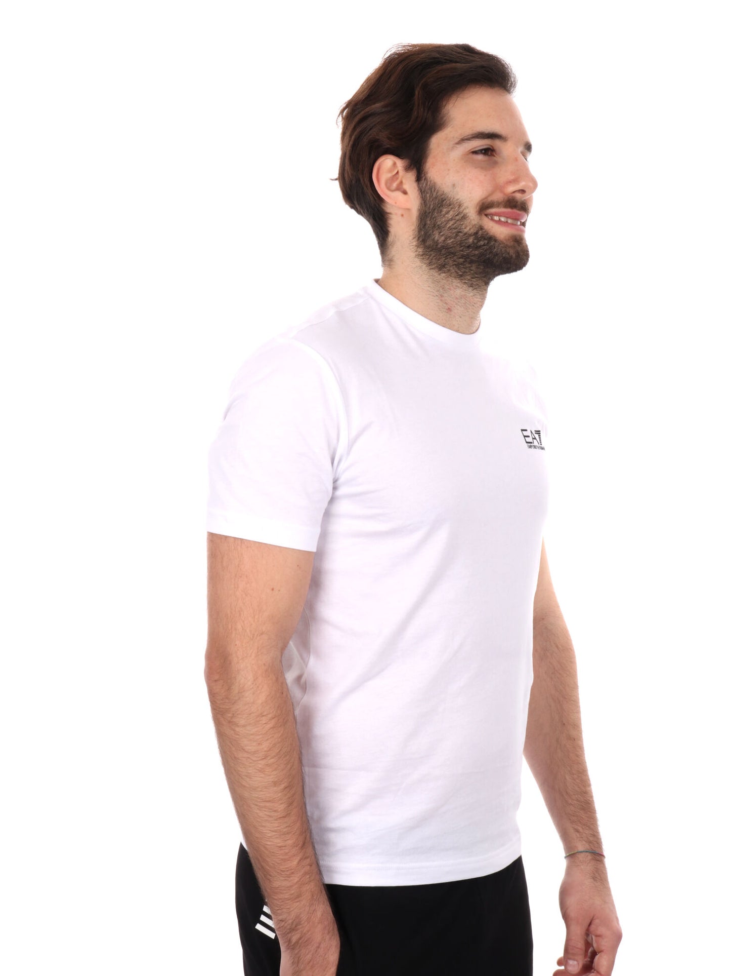 T-SHIRT CORE IDENTITY EA7 EMPORIO ARMANI UOMO BIANCO