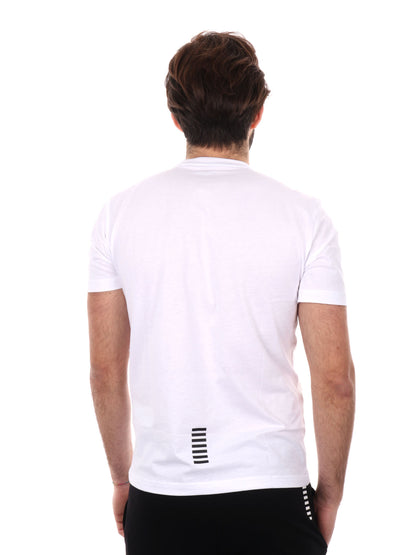 T-SHIRT CORE IDENTITY EA7 EMPORIO ARMANI UOMO BIANCO