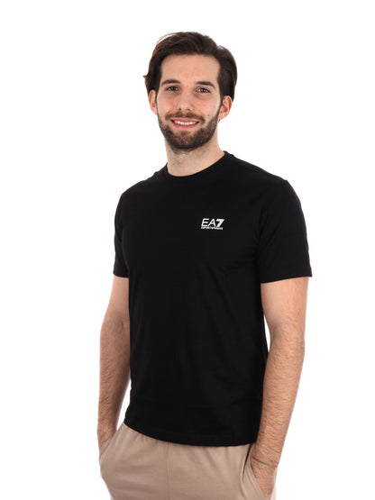 T-SHIRT CORE IDENTITY EA7 EMPORIO ARMANI UOMO NERO