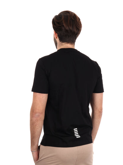 T-SHIRT CORE IDENTITY EA7 EMPORIO ARMANI UOMO NERO