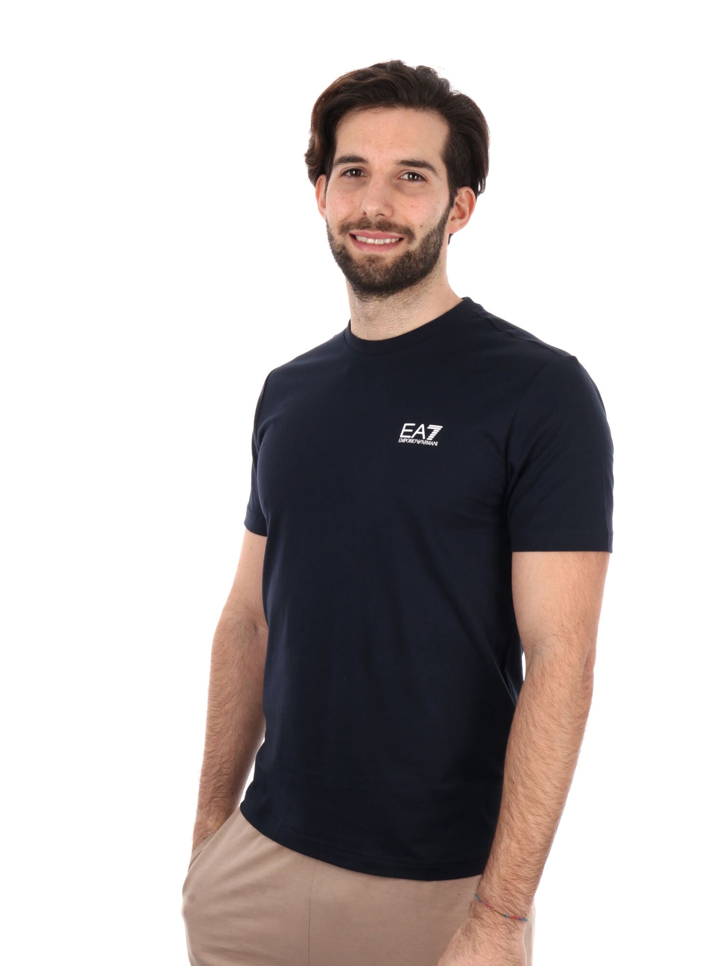 T-SHIRT CORE IDENTITY EA7 EMPORIO ARMANI UOMO BLU