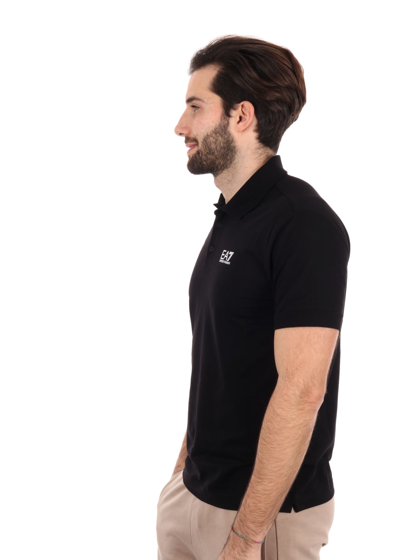 POLO CORE IDENTITY JERSEY EA7 EMPORIO ARMANI UOMO NERO