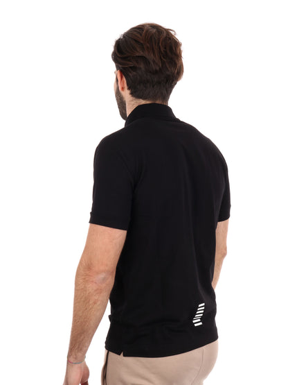 POLO CORE IDENTITY JERSEY EA7 EMPORIO ARMANI UOMO NERO