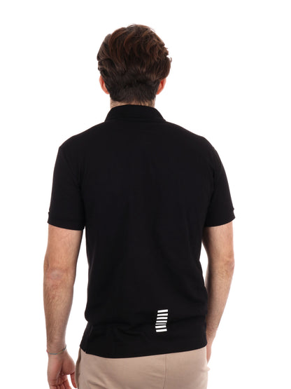 POLO CORE IDENTITY JERSEY EA7 EMPORIO ARMANI UOMO NERO