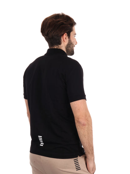 POLO CORE IDENTITY JERSEY EA7 EMPORIO ARMANI UOMO NERO