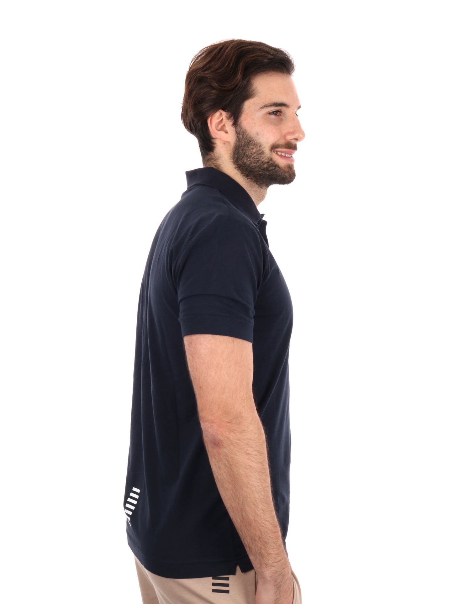 POLO CORE IDENTITY JERSEY EA7 EMPORIO ARMANI UOMO BLU