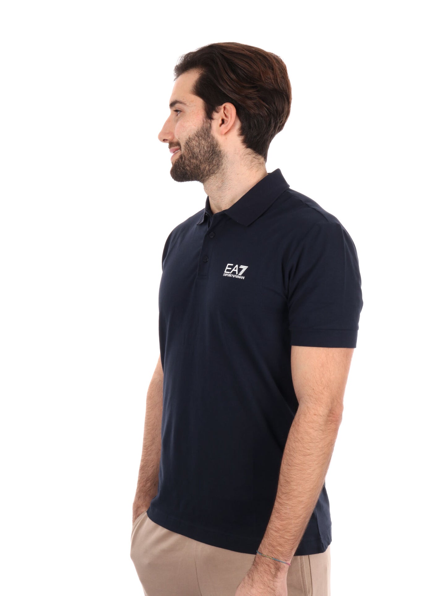 POLO CORE IDENTITY JERSEY EA7 EMPORIO ARMANI UOMO BLU