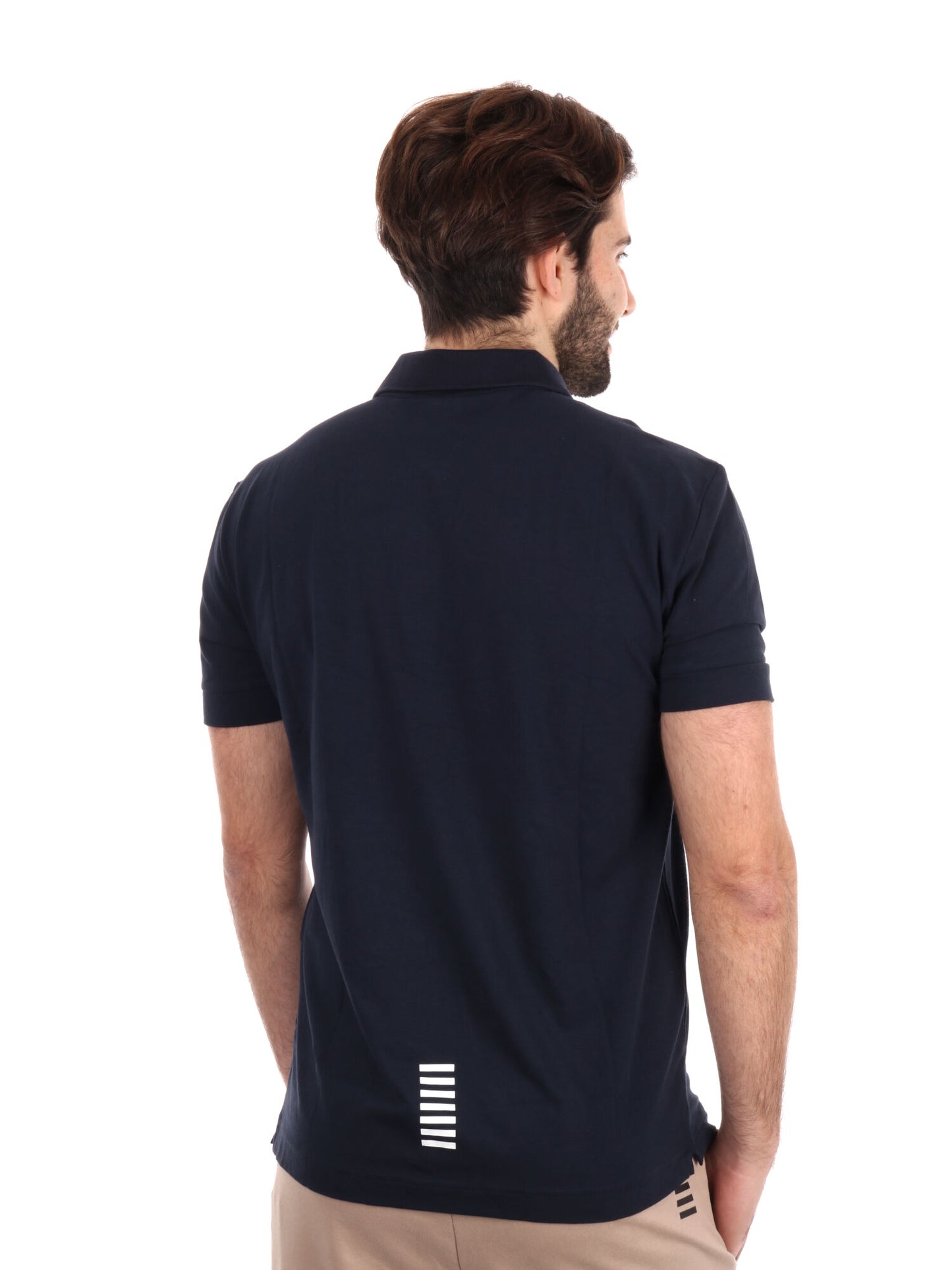 POLO CORE IDENTITY JERSEY EA7 EMPORIO ARMANI UOMO BLU