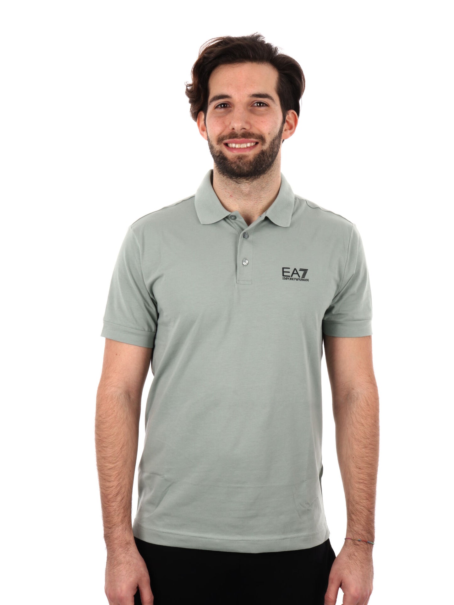 POLO CORE IDENTITY JERSEY EA7 EMPORIO ARMANI UOMO SALVIA