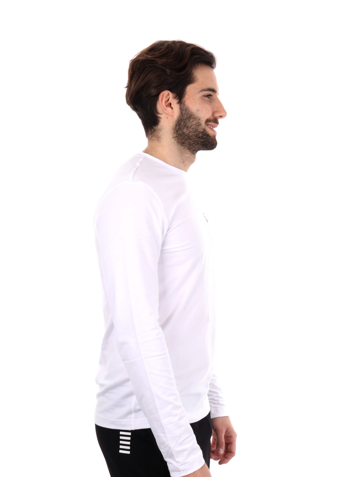 T-SHIRT MANICA LUNGA EA7 EMPORIO ARMANI UOMO BIANCO