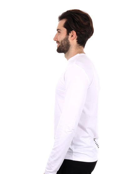 T-SHIRT MANICA LUNGA EA7 EMPORIO ARMANI UOMO BIANCO