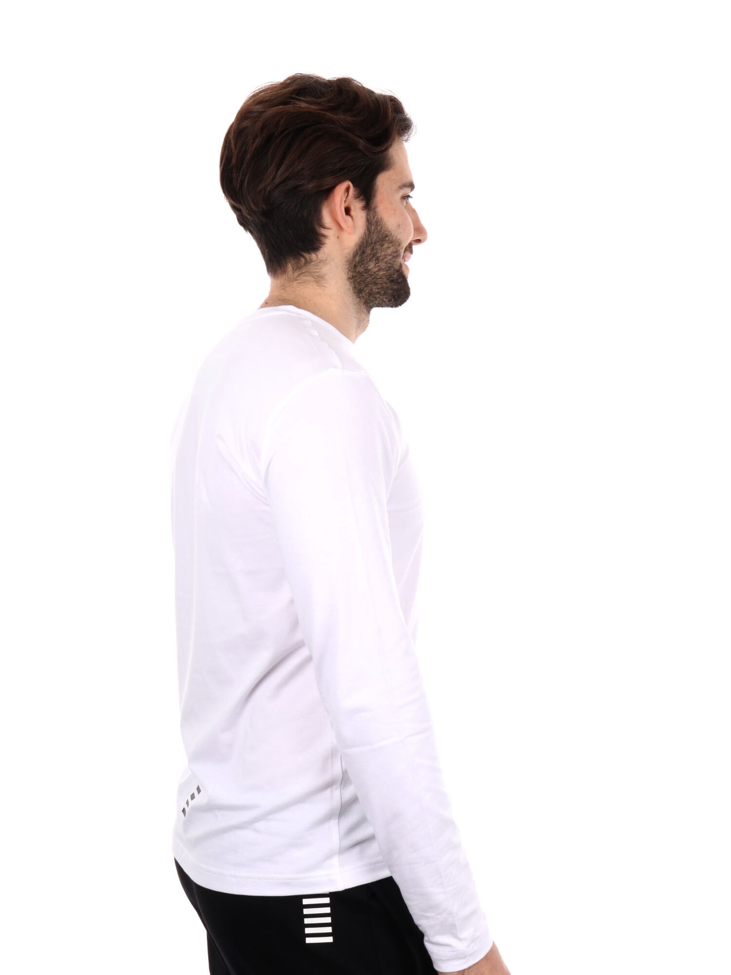 T-SHIRT MANICA LUNGA EA7 EMPORIO ARMANI UOMO BIANCO