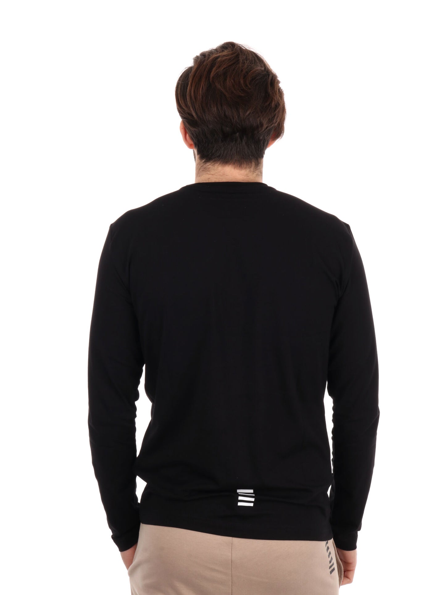 MAGLIA MANICA LUNGA EA7 EMPORIO ARMANI UOMO NERO