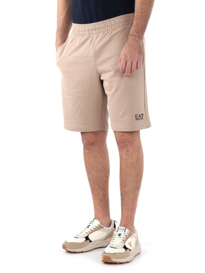 BERMUDA SPORTIVO EA7 EMPORIO ARMANI DA UOMO BEIGE