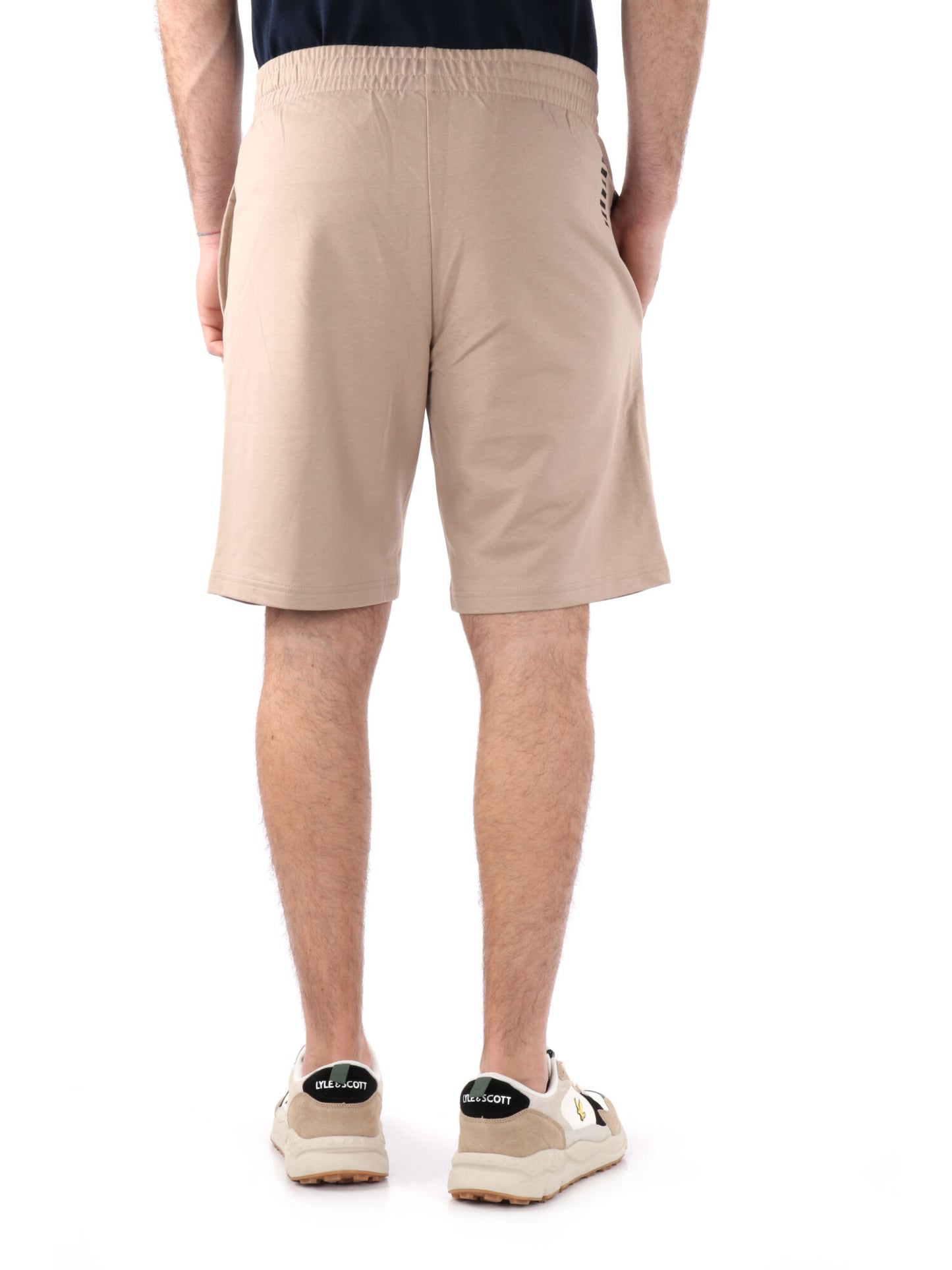 BERMUDA SPORTIVO EA7 EMPORIO ARMANI DA UOMO BEIGE