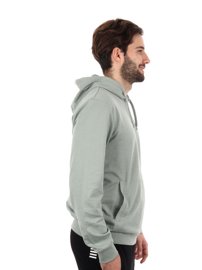 FELPA CON CAPPUCCIO CORE IDENTITY EA7 EMPORIO ARMANI UOMO SALVIA