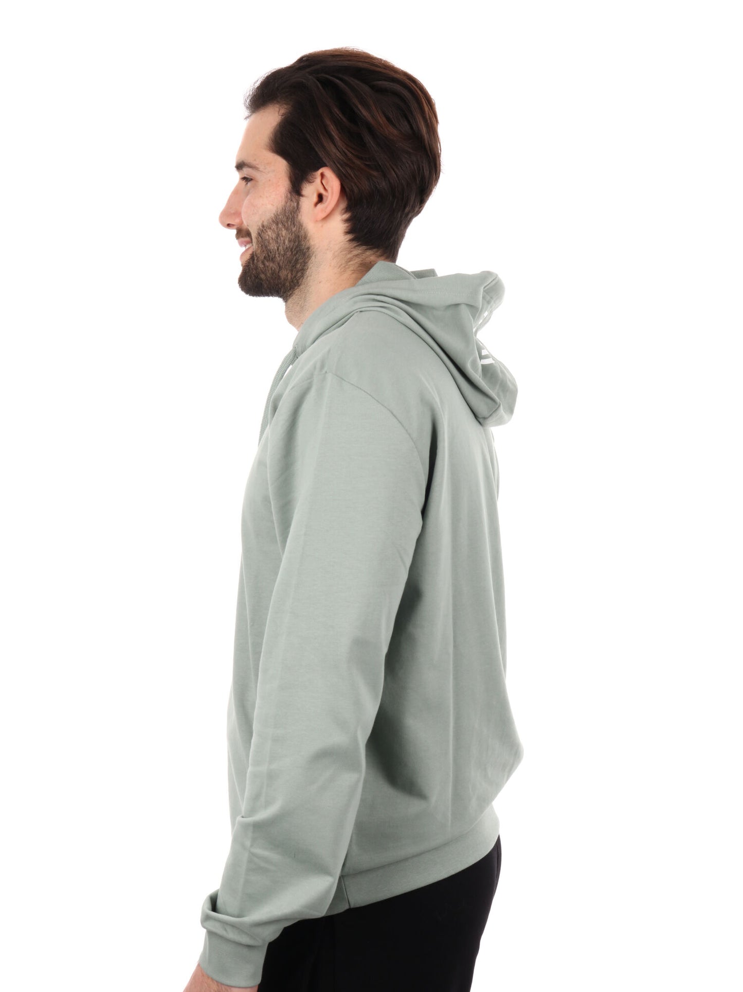 FELPA CON CAPPUCCIO CORE IDENTITY EA7 EMPORIO ARMANI UOMO SALVIA
