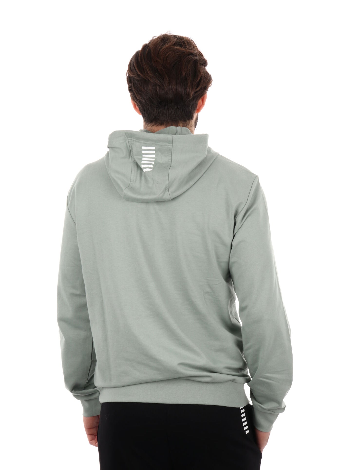 FELPA CON CAPPUCCIO CORE IDENTITY EA7 EMPORIO ARMANI UOMO SALVIA