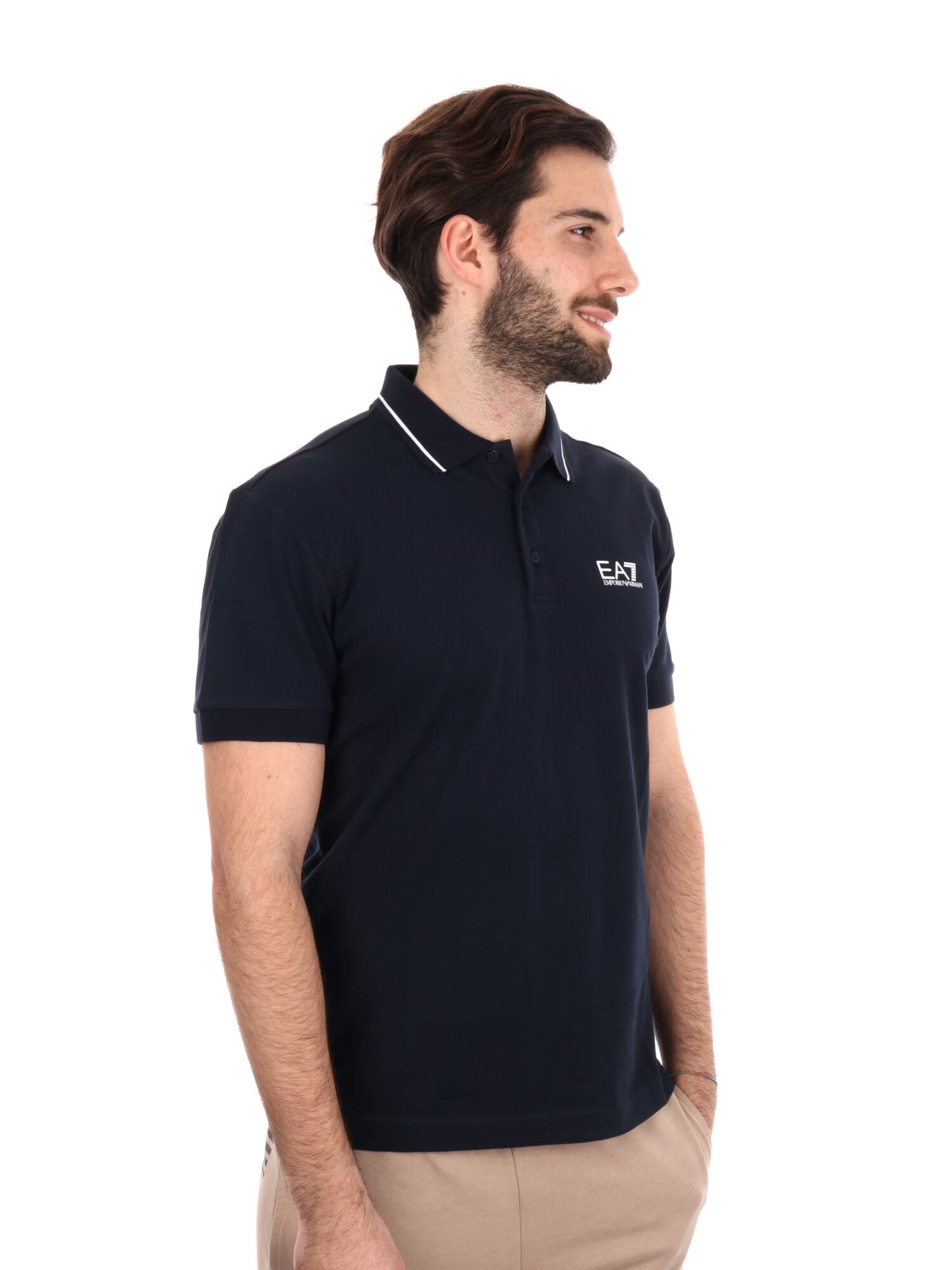 POLO CORE IDENTITY PIQUET EA7 EMPORIO ARMANI UOMO BLU