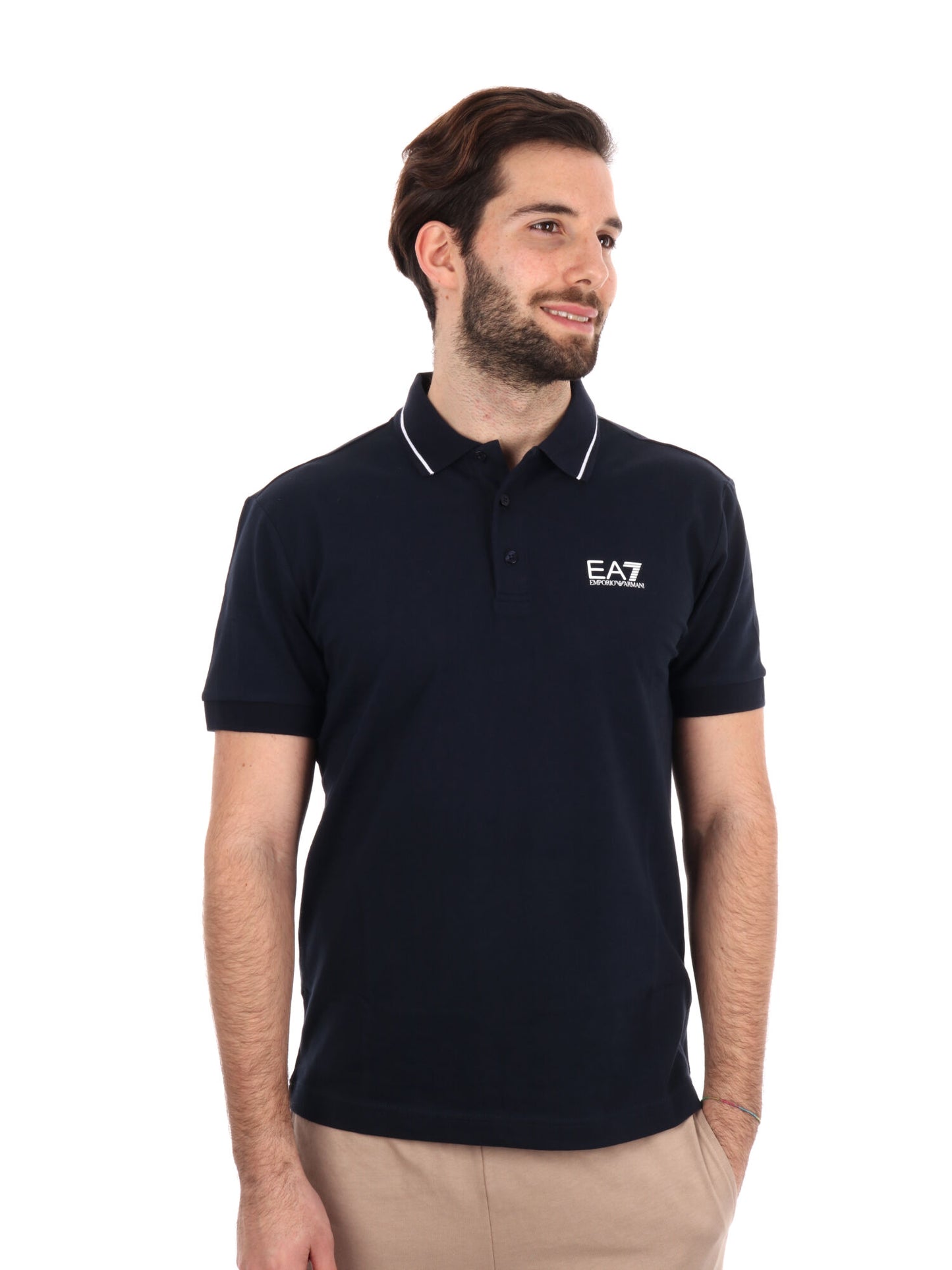 POLO CORE IDENTITY PIQUET EA7 EMPORIO ARMANI UOMO BLU