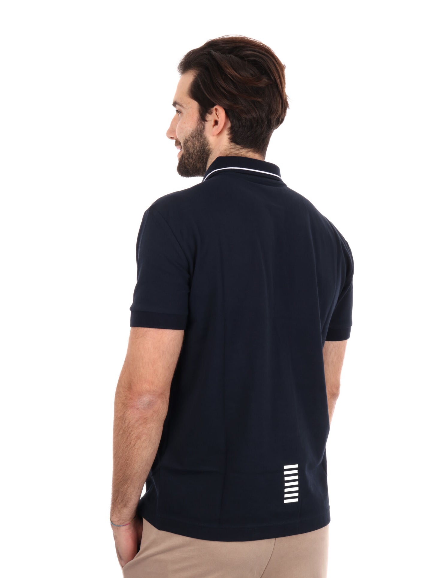 POLO CORE IDENTITY PIQUET EA7 EMPORIO ARMANI UOMO BLU