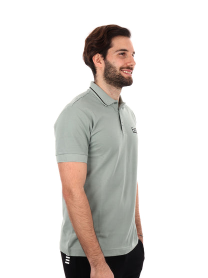 POLO CORE IDENTITY PIQUET EA7 EMPORIO ARMANI UOMO SALVIA