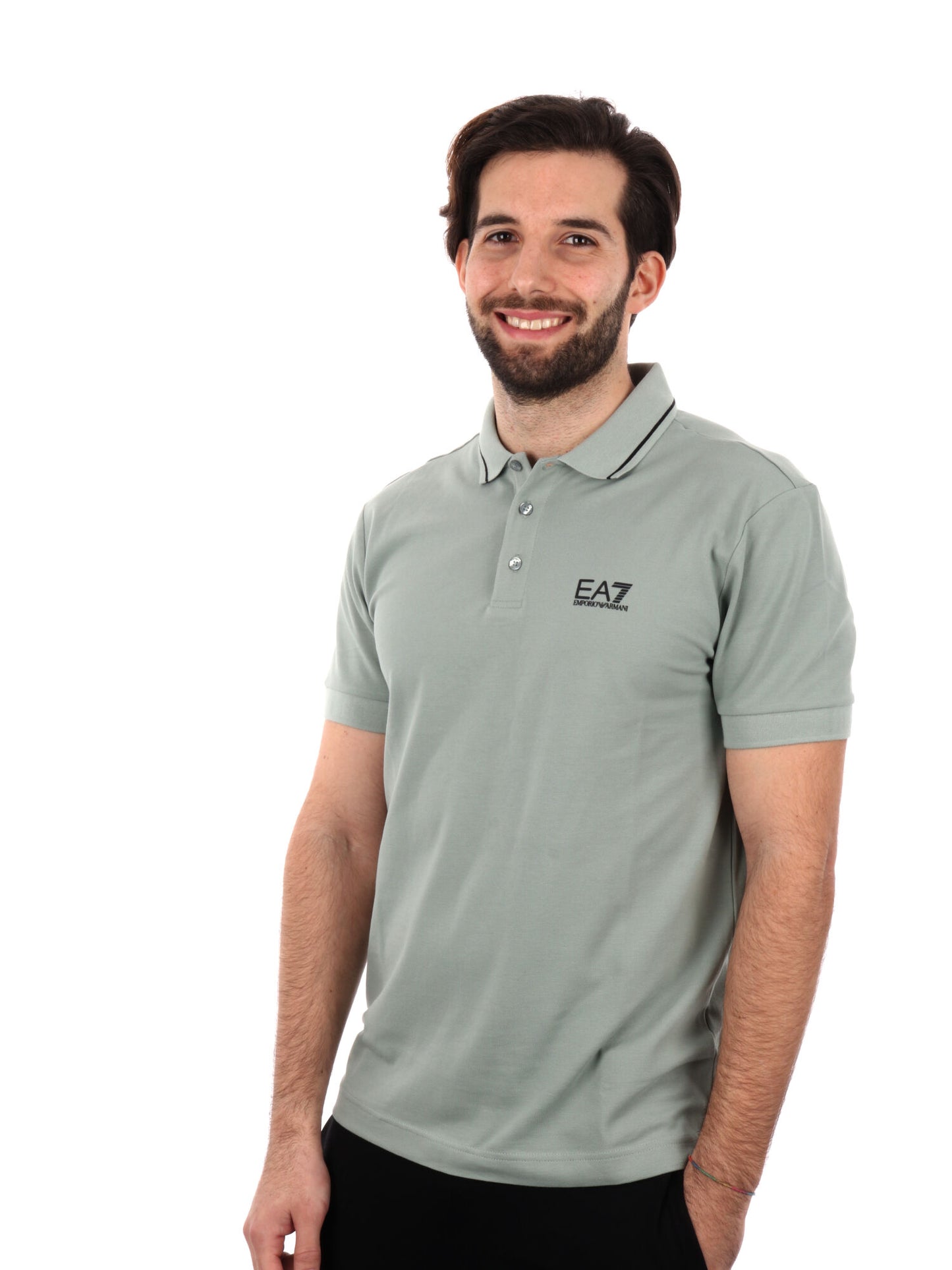 POLO CORE IDENTITY PIQUET EA7 EMPORIO ARMANI UOMO SALVIA