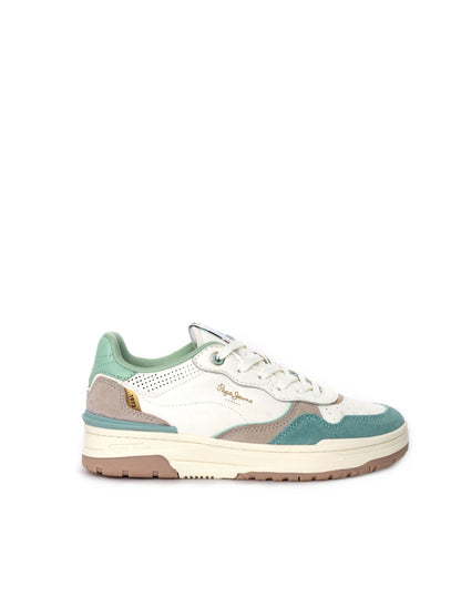 SNEAKERS CHESTER PEPE JEANS DONNA BIANCO-VERDE