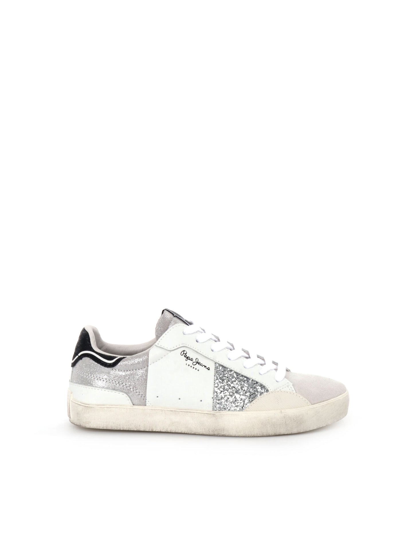 SNEAKERS LANE FUN PEPE JEANS DONNA BIANCO ARGENTO